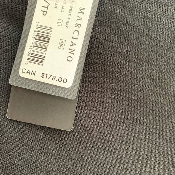 Marciano Black Knit Tunic - Women's Size XS - NWT - Picture 4 of 5